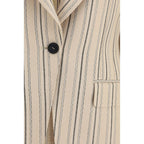 Multicolor Viscose Full-Length Jacket