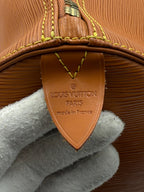 LOUIS VUITTON KEEPALL 50 in Brown EPI Leather Handbag