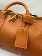 LOUIS VUITTON KEEPALL 50 in Brown EPI Leather Handbag