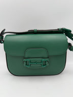 حقيبة يد GUCCI HORSEBIT 1955 الزمردية