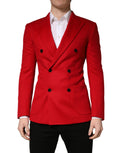 Red Cashmere Slim Fit Coat Jacket Blazer