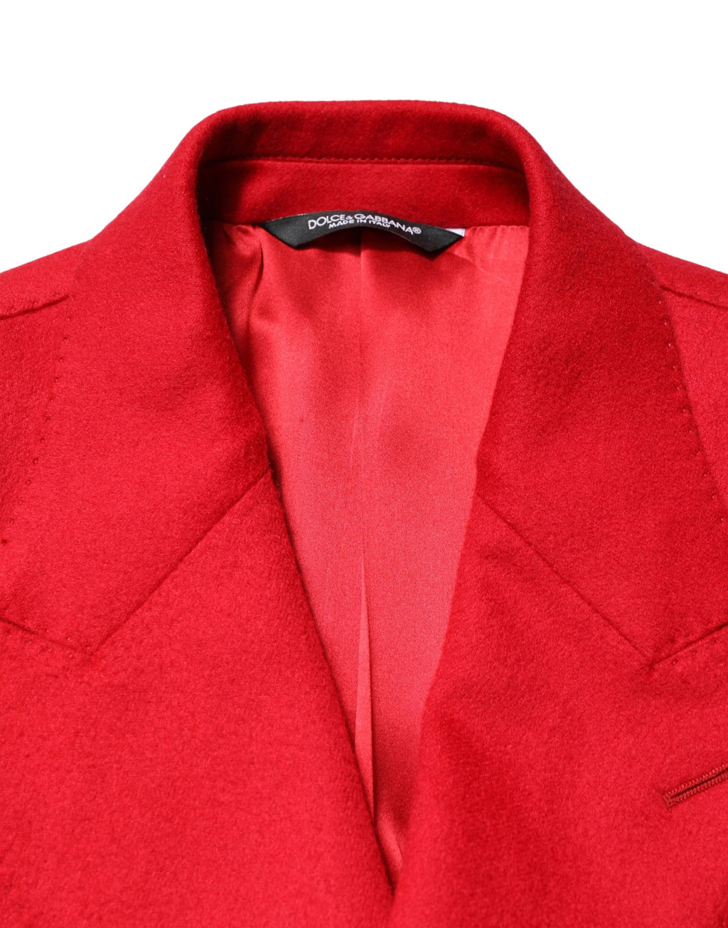 Red Cashmere Slim Fit Coat Jacket Blazer