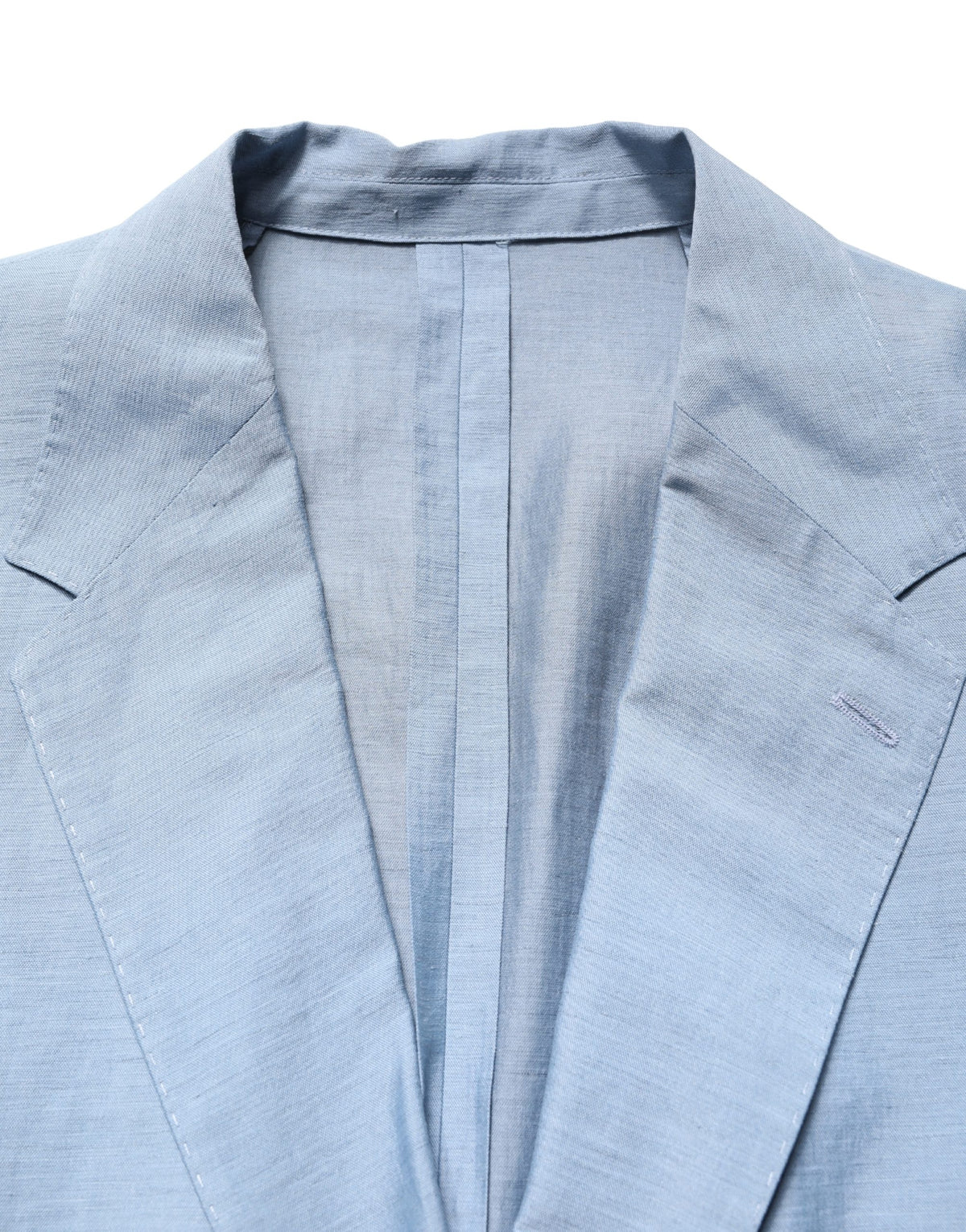 Light Blue Single Breasted Men Jacket Blazer