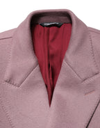 Brown Double Breasted Men Trench Coat Jacket