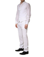 White SARTORIA Linen 2 Piece Men Formal Suit