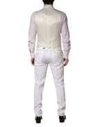 White SARTORIA Linen 2 Piece Men Formal Suit