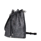 Black Satin Crossbody Bag