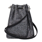 Black Satin Crossbody Bag