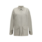 Gray Cotton Shell Jacket
