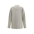 Gray Cotton Shell Jacket