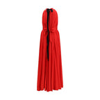 Multicolor Polyester Long Dress