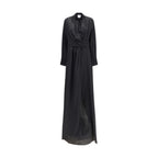 Black Silk Long Dress