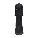 Black Silk Long Dress