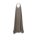Gray Silk Casual Dress