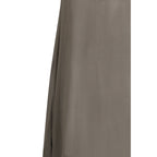 Gray Silk Casual Dress
