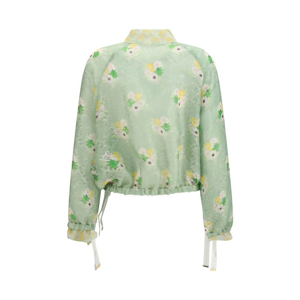 Bicolor Silk Bomber