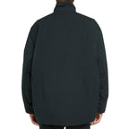 Black Cotton Full-Length Jacket