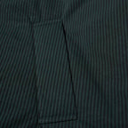 Black Cotton Full-Length Jacket