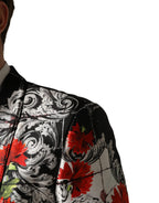 Black Floral 2 Buttons Formal 3 Piece Suit