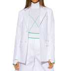 White Cotton Blazer