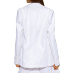 White Cotton Blazer