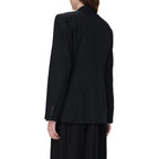 Black Wool Full-Length Jacket