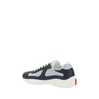 Blue Polyamide Athletic Sneakers