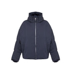 Blue Polyamide Full-Length Jacket