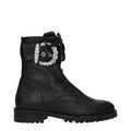 Black Leather Ankle Boots