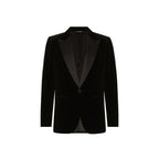 Black Cotton Blazer