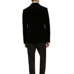 Black Cotton Blazer
