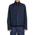 Blue Marabou Full-Length Jacket