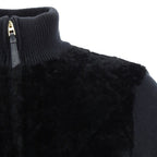 Black Lamb Fur Full-Length Jacket