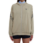 Beige Cotton Full-Length Jacket
