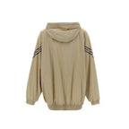 Beige Cotton Full-Length Jacket