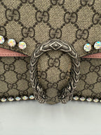 GUCCI DIONYSUS GG Supreme with Diamantes Handbag
