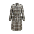 Brown Polyester Trench Coat