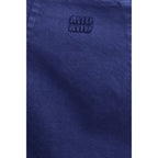 Blue Cotton Casual Dress