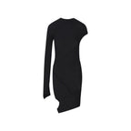 Black Polyester Cocktail Dress