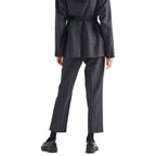 Gray Virgin Wool Dress Pants