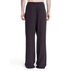 Brown Silk Casual Pants