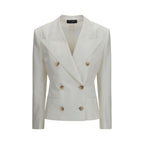 White Cotton Blazer