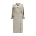 Brown Linen Trench Coat