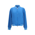 Blue Silk Bomber
