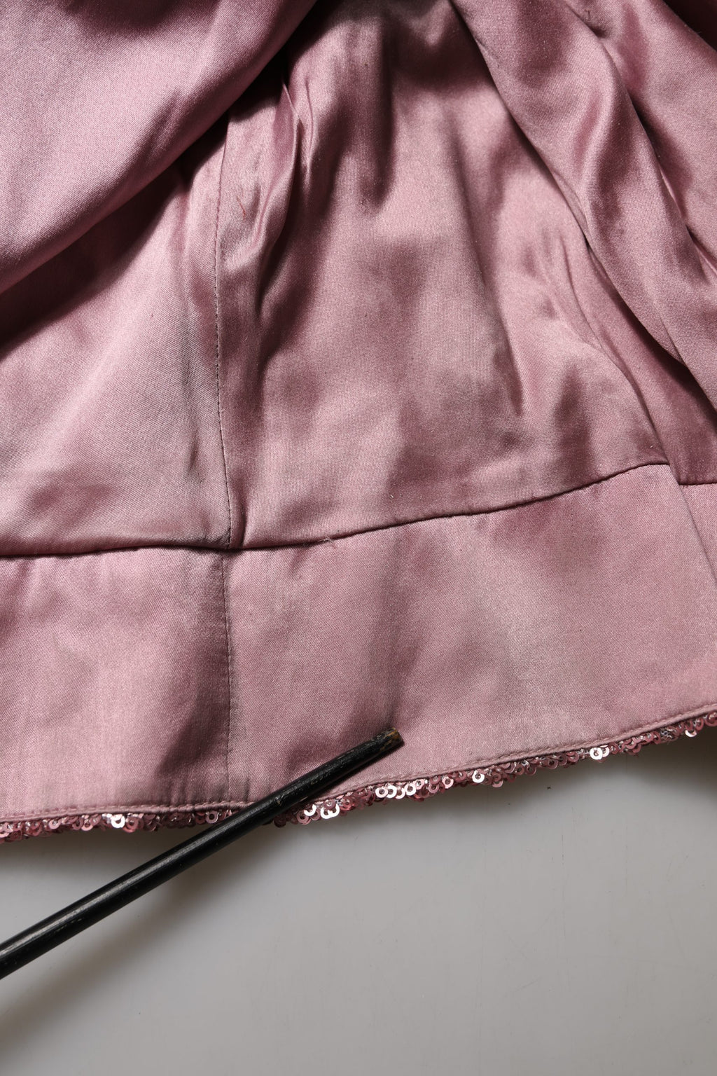Pink Embellished Sequined Evening Gown Dress