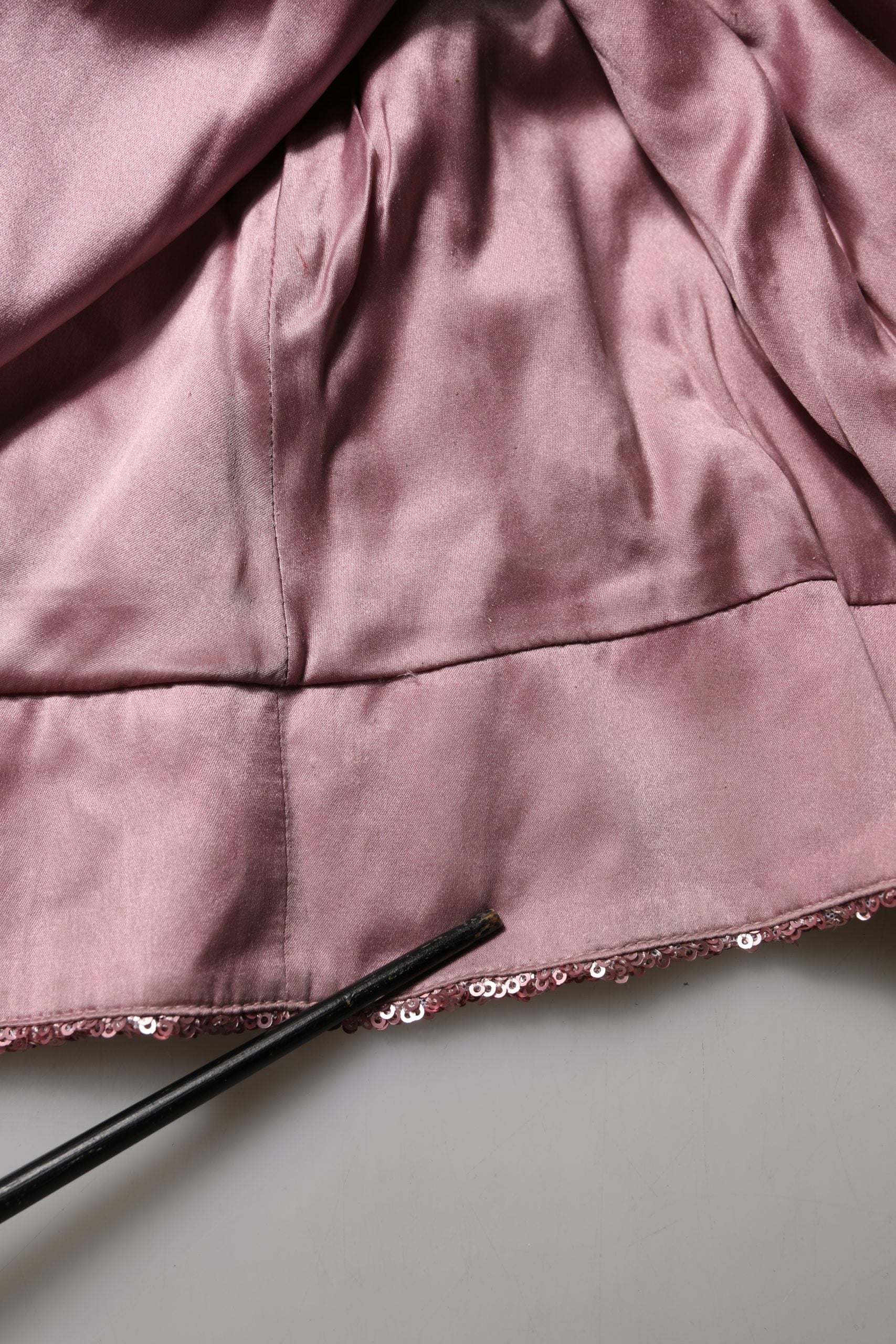 Pink Embellished Sequined Evening Gown Dress