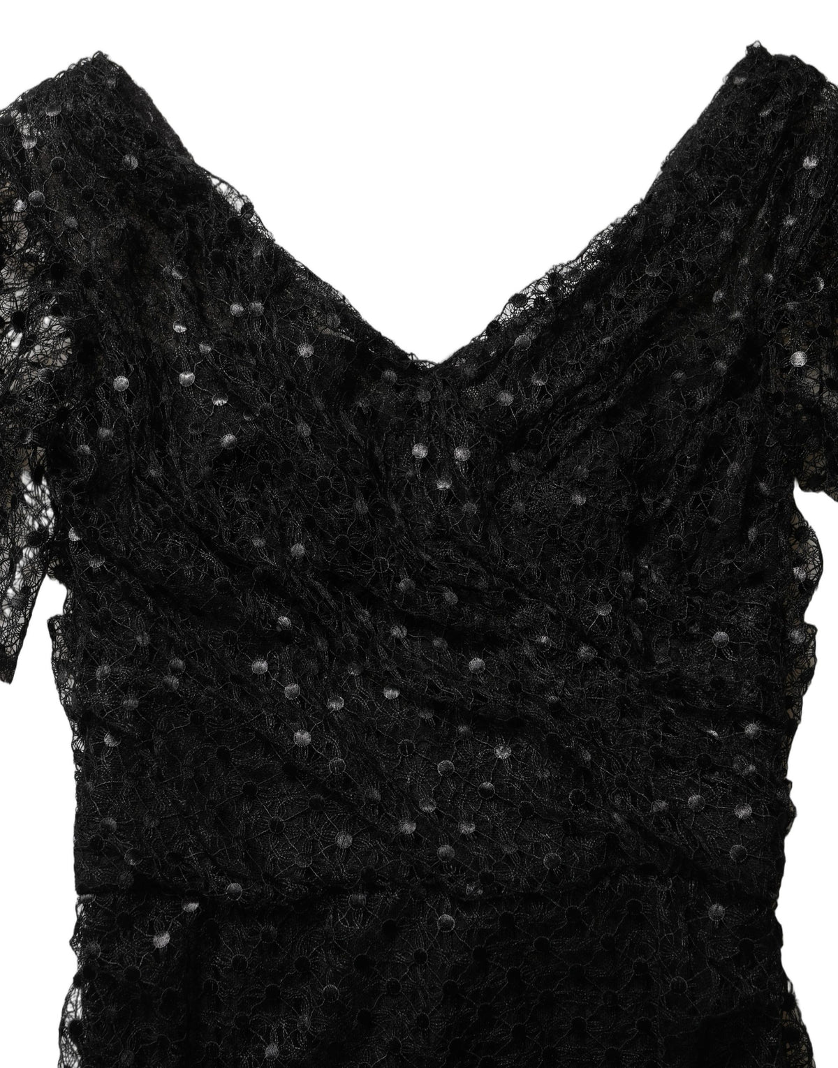 Black Sequinned Mermaid Evening Gown Dress