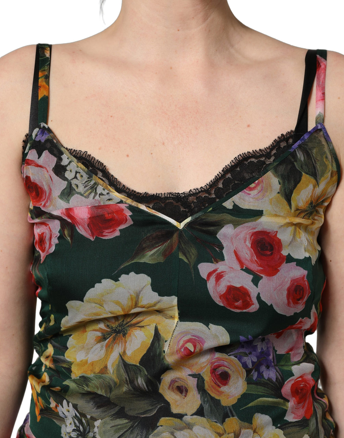 Multicolor Floral Print Sleeveless Mini Dress