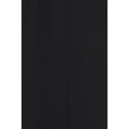 Black Viscose Full-Length Jacket