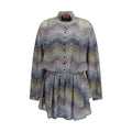 Multicolor Viscose Casual Dress